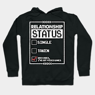 Relationship Status Video Games Funny Gaming Lover Controller Gamer Hoodie